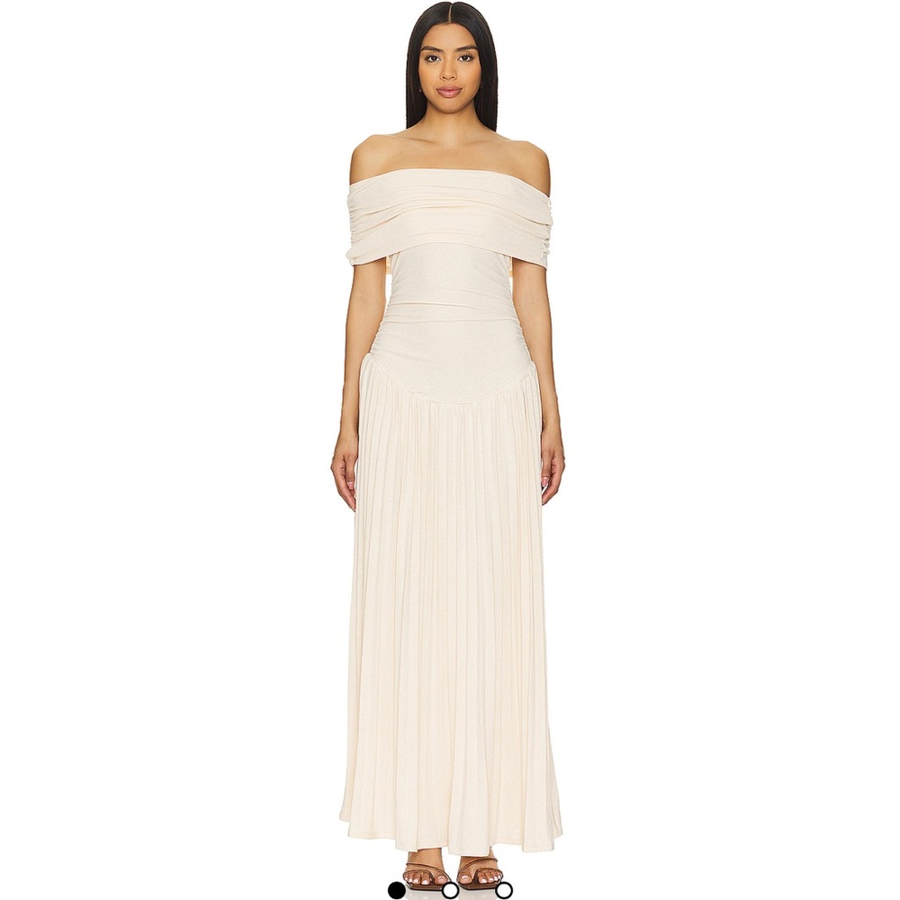 Lioness Field of Dreams dress in oatmeal